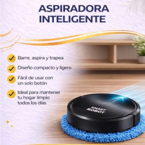 ROBOT LIMPIADOR INTELIGENTE XM12 CON TRAPEADOR INTEGRADO