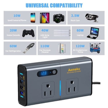 POWER INVERTER 300W CON CONECTOR USB