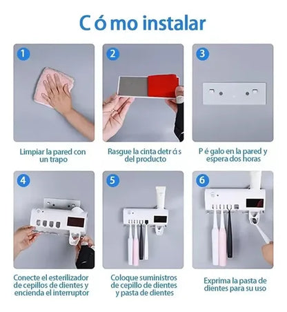 ESTERILIZADOR PARA CEPILLO DE DIENTES CON LUZ UV