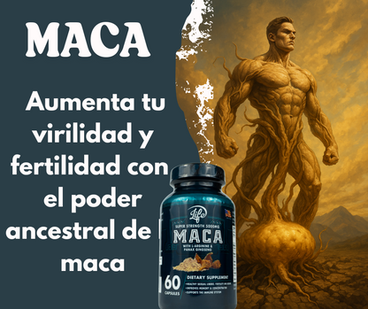MACA SUPER STRENGTH 500MG LIFE – POTENCIADOR DE ENERGIA, LIBIDO Y ENFOQUE