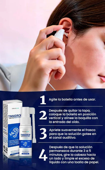 TinniDrop 60ml - Gotas para el Alivio del Zumbido en los Oídos